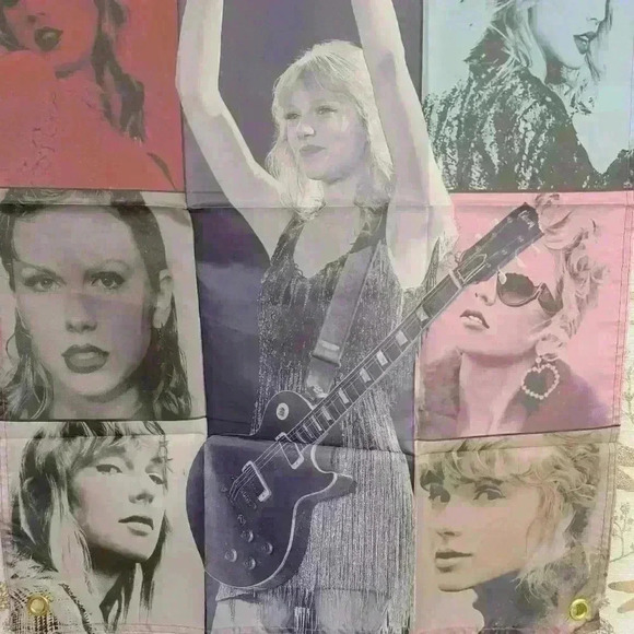 NEW Taylor Swift Fans ERAS TOUR Wall Tapestry Banner Home Fun Party Flag Small - Picture 5 of 8